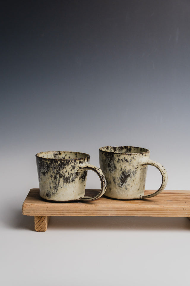 Offwhite cappucino cup with handle