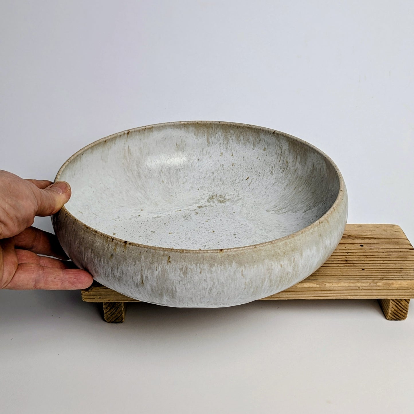 White stoneware bowl
