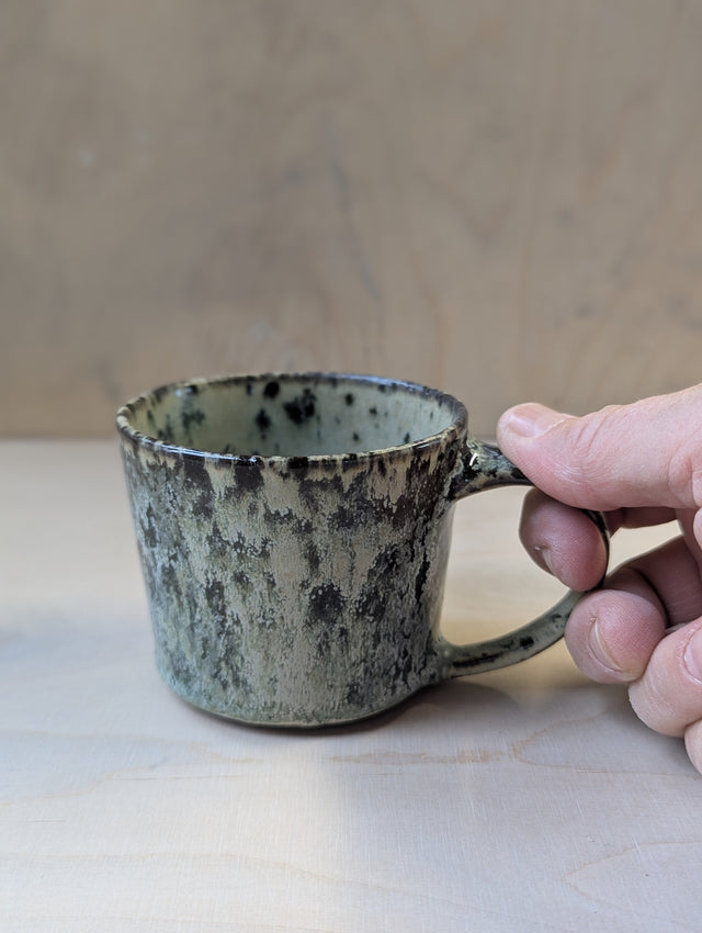 Offwhite cappucino cup with handle
