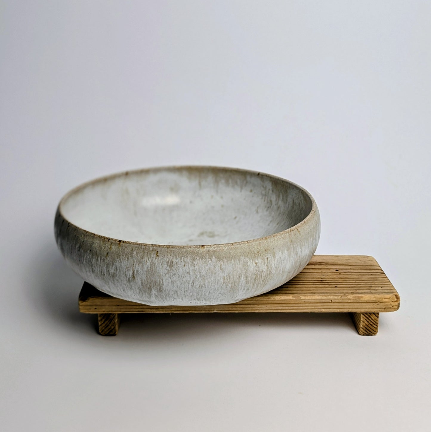White stoneware bowl